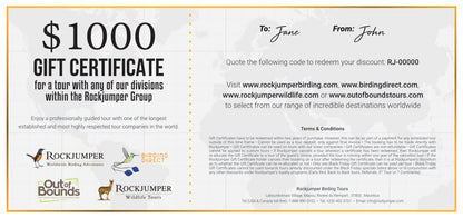 Rockjumper Gift Certificates